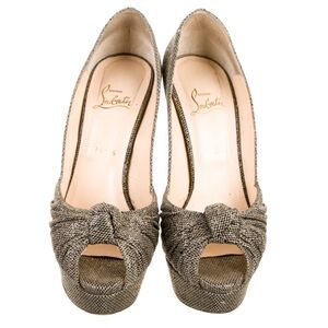 Christian Louboutin Jenny Pump 150 Glitter Pumps - size 40.5